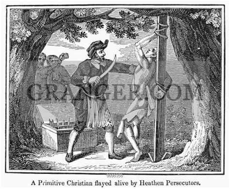 Image Of Flaying Of Christian A Primitive Christian Flayed Alive By