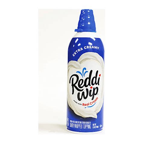 Reddi Wip Extra Creamy Dairy Whipped Topping 65 Oz Half And Half Sun