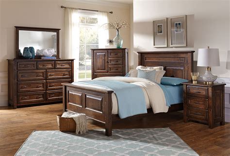 Amish Luxury Bedroom Set Rustic Distressed Solid Wood Queen King 5 Pc