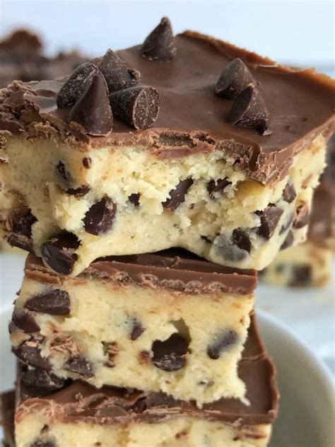 Try these delicious chocolate chip cookie recipes for a fun activity and a tasty treat. {no bake} Chocolate Chip Cookie Dough Bars - Together as ...