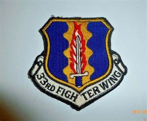 33rd Tactical Fighter Wing Smaller Sized Embroidered Usaf Us Air