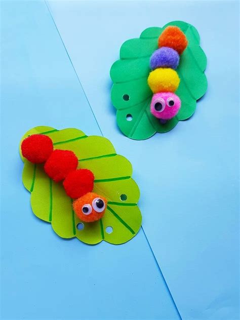 Pom Pom Caterpillar Craft For Kids An Adorable Bug Craft Perfect For