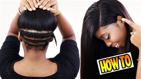 How To Lace Closure Sew In Side Part For Beginners Step By Step