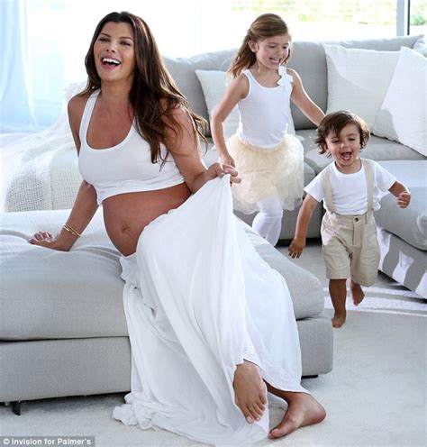 Ali Landry Shows Off Her Bare Bump As She Is Joined By Her Two Young
