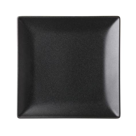 Noir Matt Black Square Plate 7 18cm Noble Express