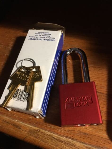 American Lock Series 1100 A1206red 2 Keys For Sale Online Ebay