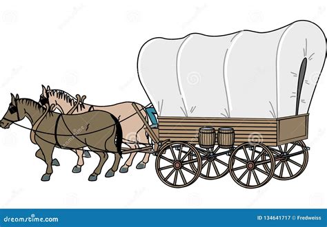 Covered Wagon Royalty Free Illustration 7896465