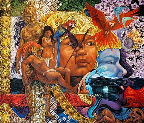 Artist Al Viveros Titlemujer Guatavita Aztec Art Psychedelic Art