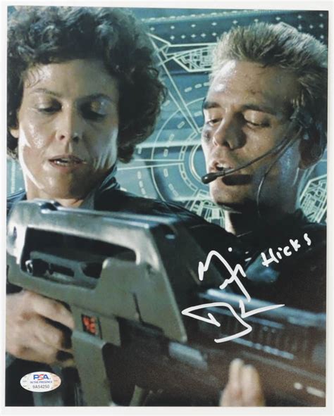 Michael Biehn Signed Aliens 8x10 Photo Inscribed Hicks Psa