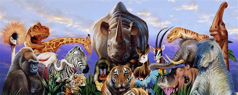 Zoo Animals Collage