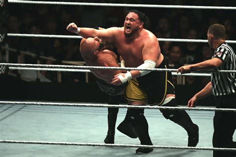 Download Samoa Joe Vs Triple H Wwe Live Tokyo Wallpaper