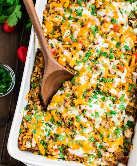 Mexican Casserole The Best Healthy Mexican Casserole Well Plated