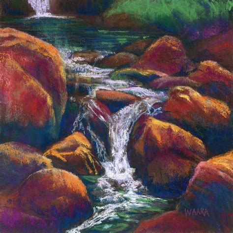 Vivid Waterfall Memories Christine Waara Fine Art Studio Of Maui