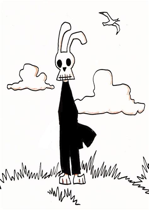 Dead Bunny Dead Bunny Bunny Comic Art