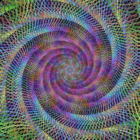 Free Vector Spiral Psychedelic Background