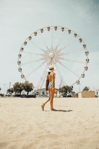 Young Woman At Italian Beach Stock Photo Download Image Now Istock