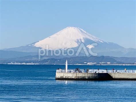 江ノ島からの富士山の絶景 No 4450086｜写真素材なら 写真ac 無料（フリー）ダウンロードok