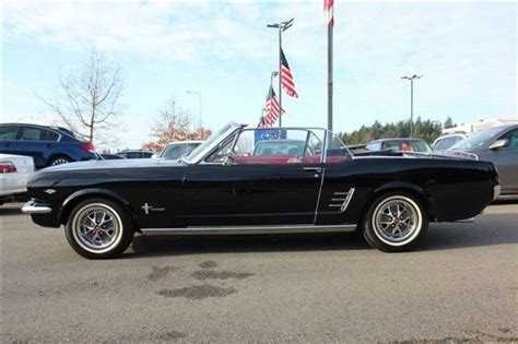 1966 Ford Mustang Convertible Raven Black 289 For Sale In Bellevue