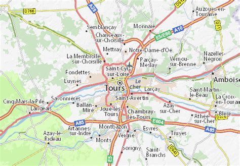 Mappa Michelin Tours Pinatina Di Tours Viamichelin