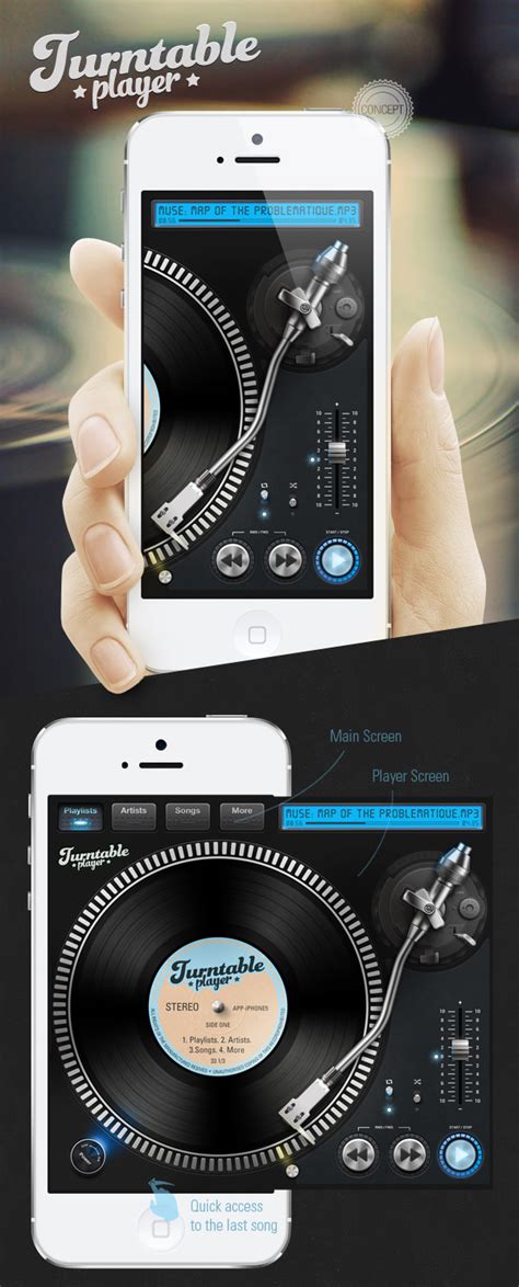 Music Apps For Mobile 50 Beautiful Concept Designs Hongkiat