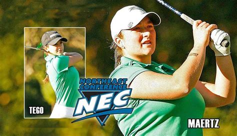 Maertz Earns First Team All Nec Womens Golf Honors Tego Named To