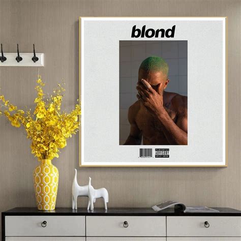 Frank Ocean Blonde Endless Music Album Cover Canvas Poster Etsy