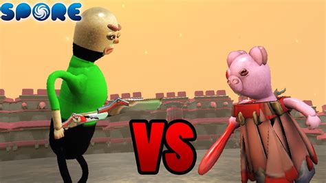 Baldi Vs Piggy Horror Arena S2e14 Spore Youtube