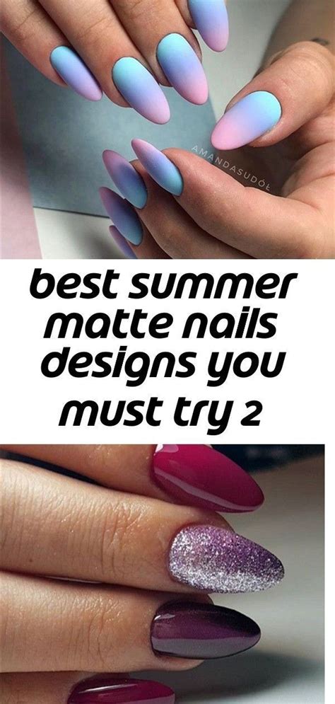 Best Summer Matte Nails Designs You Must Try 2 Best Summer Matte Nails