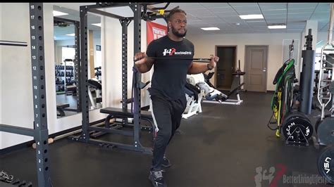 Resistance Band Chest Press Exercise Youtube