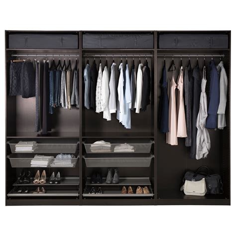 Choose the width and depth of the frames according to your space then finish with doors and interior organizers. IKEA - PAX Wardrobe in 2020 | Pax wardrobe, Ikea wardrobe ...