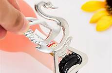 opener alloy beer personalized bottle metal party favor wedding souvenirs hollowing swan openers 2lt e1 shapes animal fit