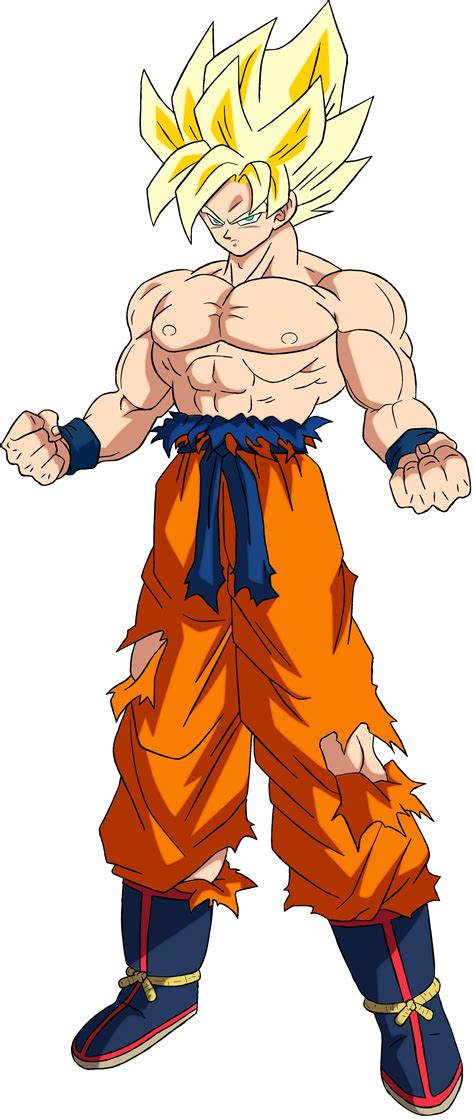Goku Ssj Personajes De Dragon Ball Personajes De Goku Ilustración