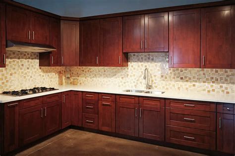 Whether your kitchen is large or small evocative of a british colonial. Mahogany Shaker RTA Cabinets - Cabinet City Kitchen and Bath