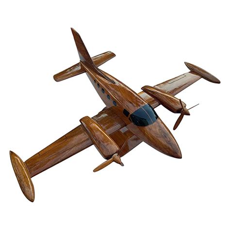 cessna 414 a mahogany wood desktop aircraft model handmade
