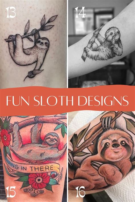 87 Sloth Tattoo Ideas And The Adorable Secret To What They Mean Tattoo Glee