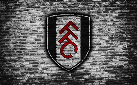 Fulham fc logo 25 march 2019. Download wallpapers Fulham FC, logo, white brick wall ...