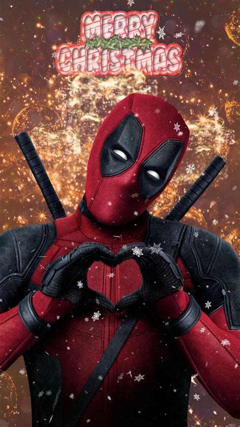 Animated Video Download Phone Wallpaper Deadpool Merry Christmas