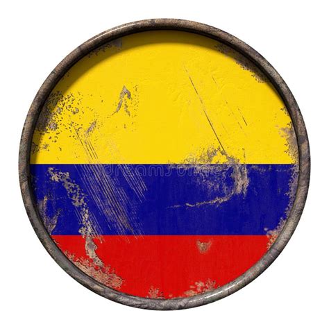 Old Colombia Flag Stock Illustration Illustration Of Frame 108699054