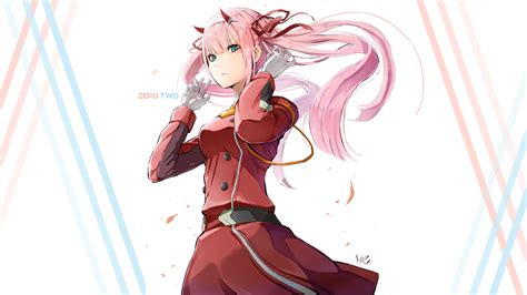Darling In The Franxx Zero Two Hiro Zero Two With Uncombed Hair With