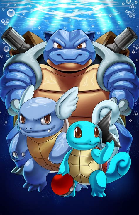 You could download and install the wallpaper as well as utilize it for your desktop computer pc. Pokemon Squirtle evolution by SemajZ on DeviantArt ...