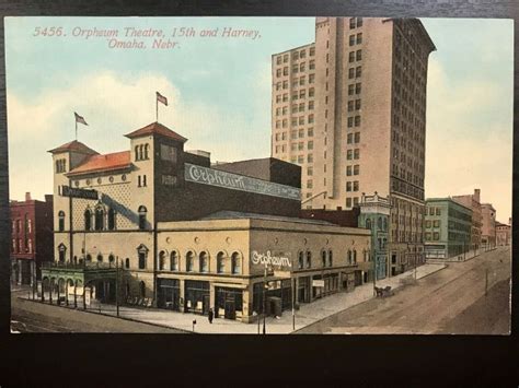 Vintage Postcard 1912 Orpheum Theatre 15th And Harney Omaha Nebraska