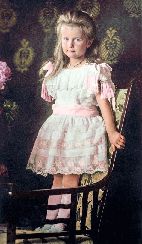 Grand Duchess Anastasia Nikolaevna Of Russia 1906 Rcolorization