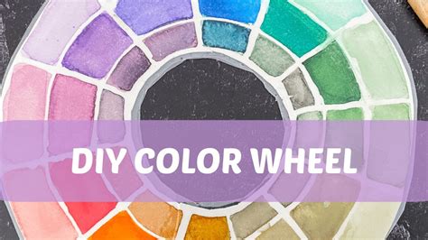 How To Make A Color Wheel Step By Step Youtube