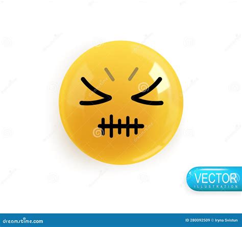 Emotion Realistic 3d Render Icon Smile Emoji Vector Yellow Glossy