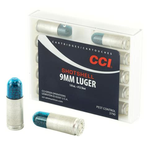 Cci Shotshell 9mm Luger 53 Grain 12 Shot Pest Control 10 Cartridges