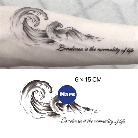 【mars Tattoo】ใหม่ สติกเกอร์รอยสักชั่วคราว กึ่งถาวร 2 สัปดาห์ ติดทนนาน