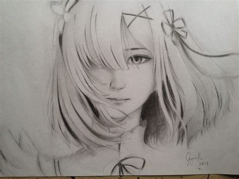 Semi Realistic Anime Realistic Sketch Anime Sketch Cute Girl Sketch