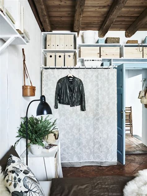 Flådis basket, ikea ($10) chic storage solutions are a must for a small bedroom, especially one that comes sans closet. IKEA Storage Ideas For Small Spaces | Apartment Therapy