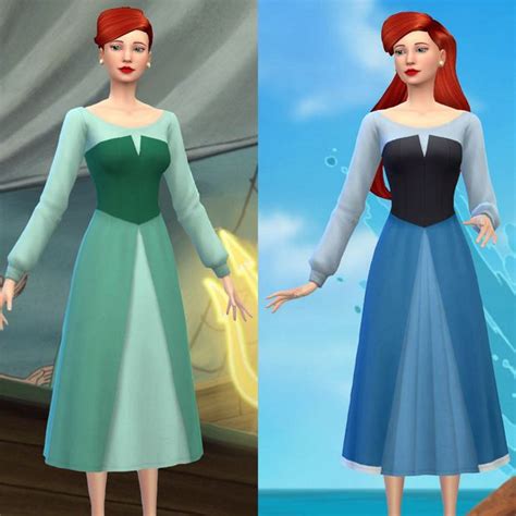 Patreon Ariel Dress Corset Dress Sims 4 Clothing