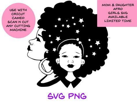 Cute Afro Boy Svg Queen And Prince Svg Afro Mommy And Me Svg Afro Woman